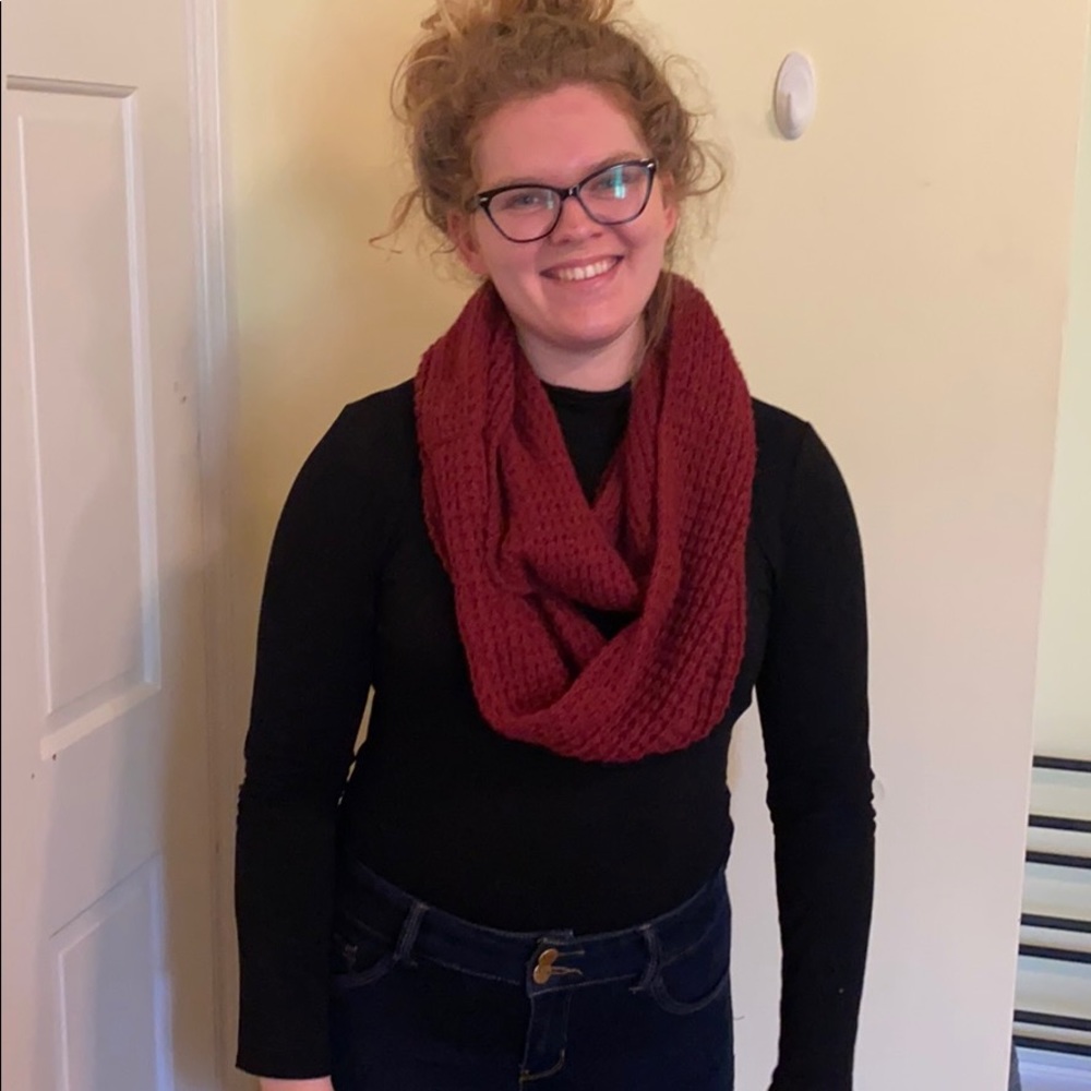 Maroon Infinity Scarf